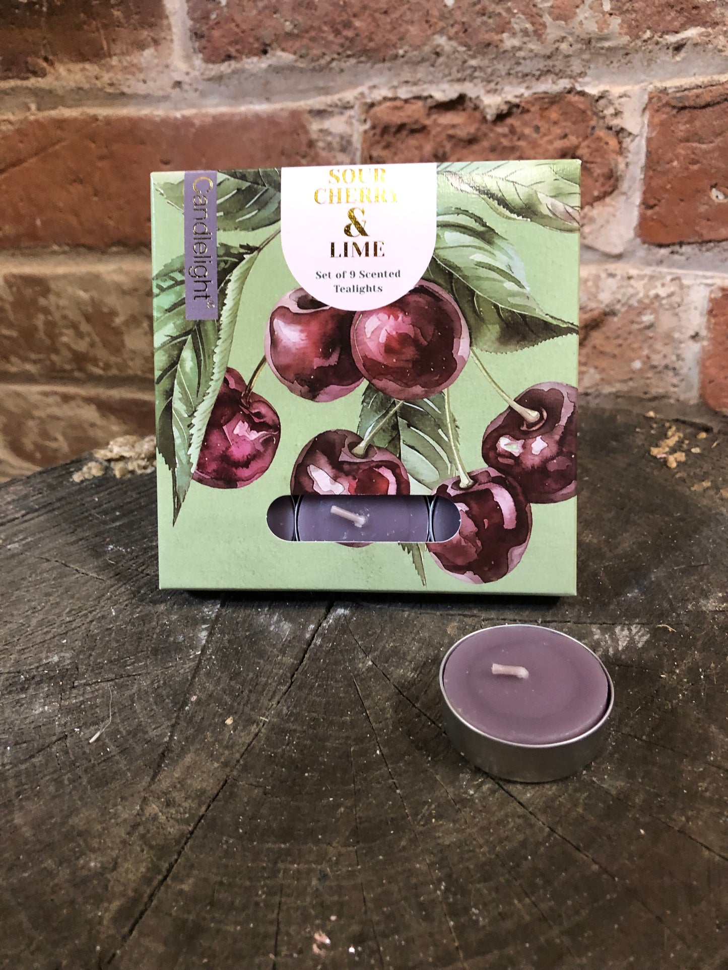 Sour Cherry & Lime Scented Tealights