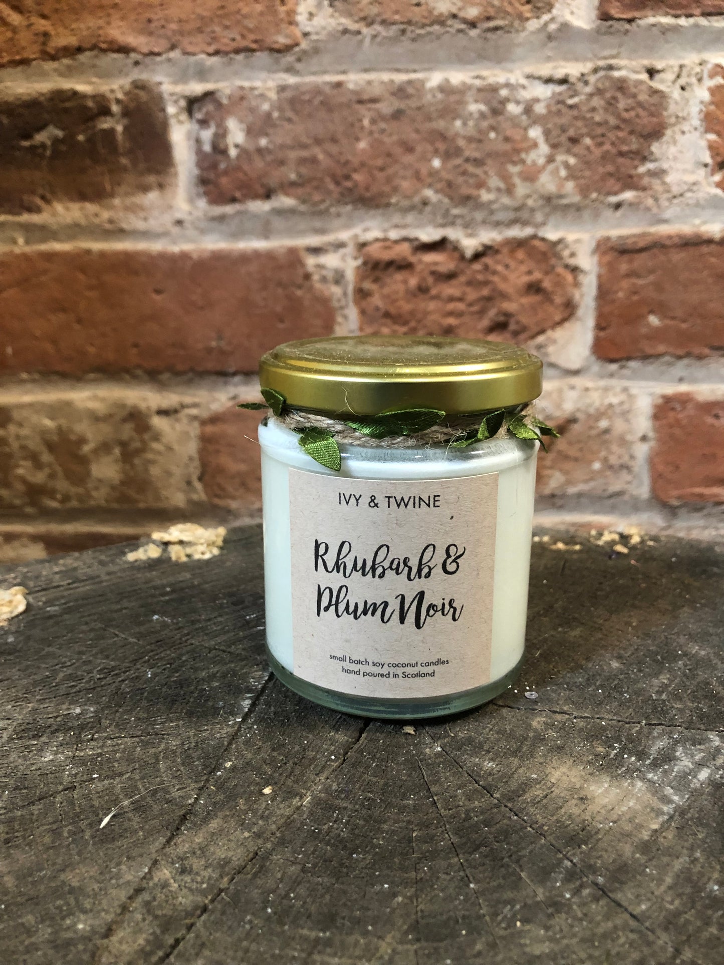 Rhubarb & Plum Noir, Ivy & Twine Candles