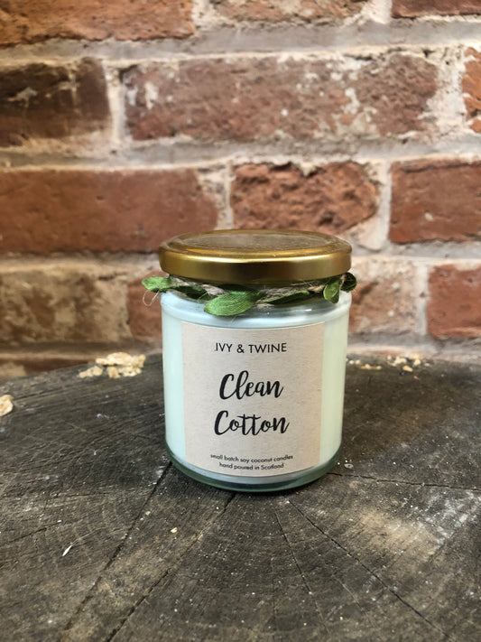 Clean Cotton, Ivy & Twine Candles