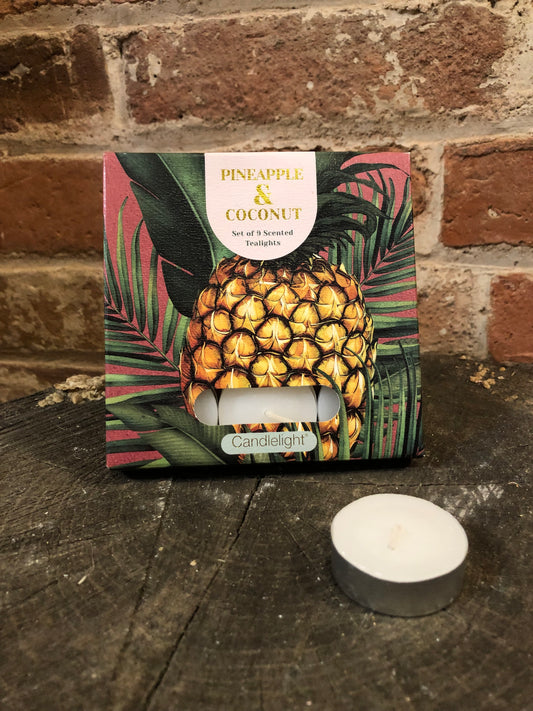 Pineapple & Coconut Scented Tealights